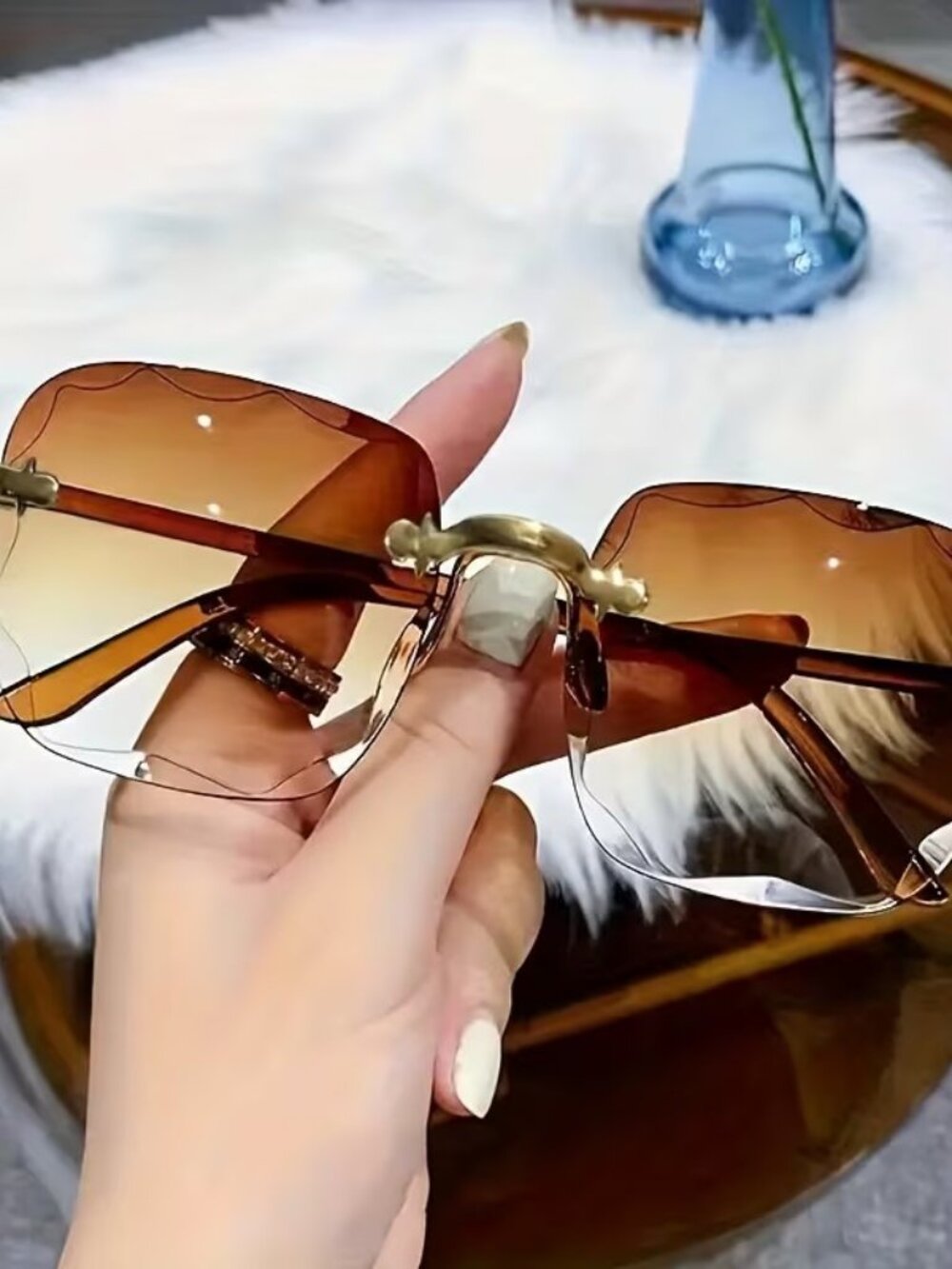 Frameless Sunglasses